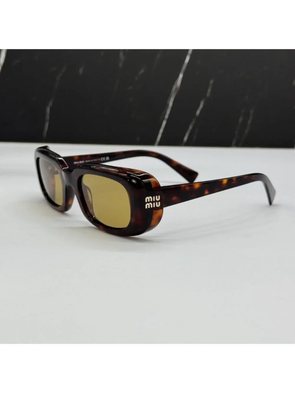 New Miu Miu SMU B13S 27L10Y Square Women Sunglasses MUB13S